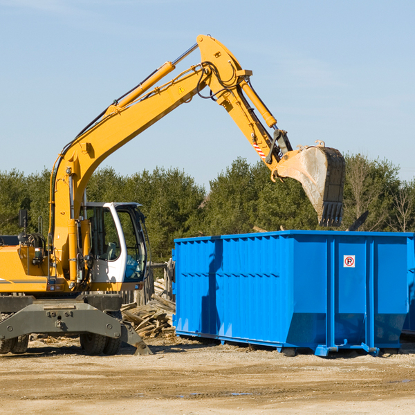 are there any restrictions on where a residential dumpster can be placed in Dorothy